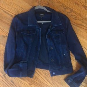 Liverpool Fitted Navy Jean Jacket in Size Medium